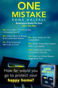 One Mistake book tour banner