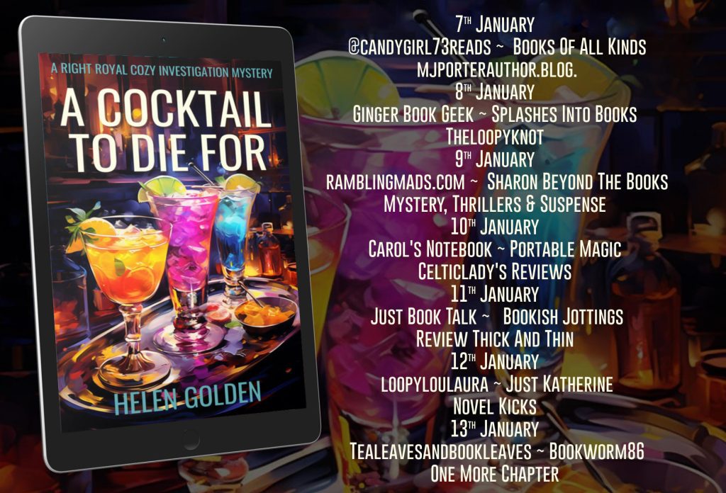 A Cocktail To Die For blog tour banner