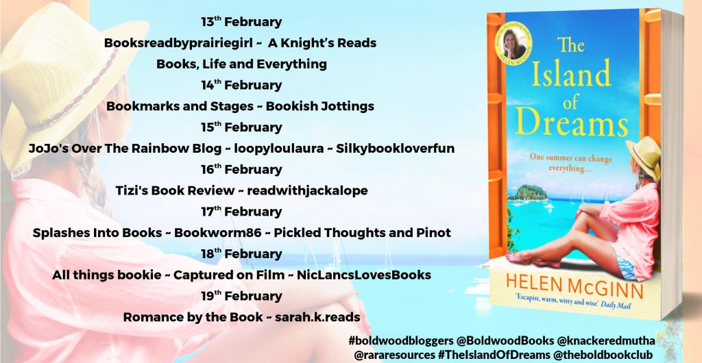 The Island of Dreams blog tour banner