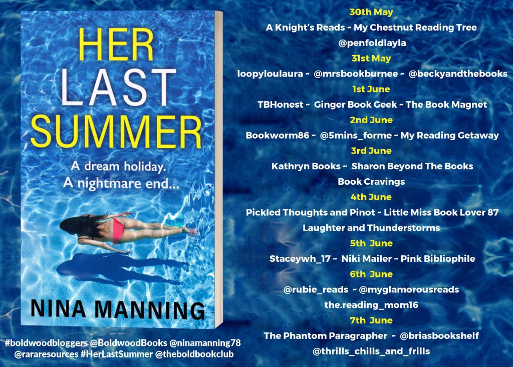 Her Last Summer blog tour banner