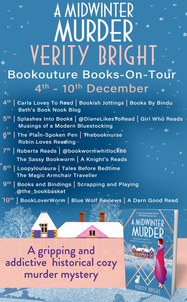 A Midwinter Murder blog tour banner